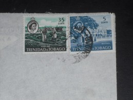 LETTRE TRINITE ET TOBAGO TRINIDAD AND TOBAGO AVEC YT 178 ET 185 - WHITEHALL - LAC DE GOUDRON - ELIZABETH II - - Trinidad & Tobago (...-1961)