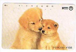 GIAPPONE  (JAPAN) - NTT (TAMURA)  -  CODE 111-086 DOGS      - USED - RIF.8328 - Chiens