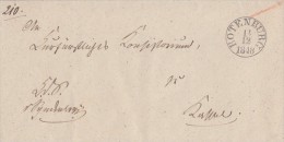 Brief Rotenburg 14.12.1848 Gelaufen Nach Kassel - Prephilately