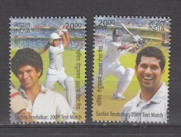 INDIA, 2013,    Sachin Tendulkar, Indian Cricket, Set 2 V, MNH, (**) - Ungebraucht