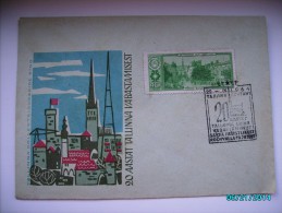 USSR RUSSIA  ESTONIA TALLINN 1964 SPECIAL CANCELLATION , OLD TOWN , RADIO TOWER ,  POSTAL  COVER , M - Covers & Documents