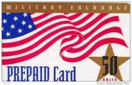 United States, PRE-US-?, 50 Units, Military Exchange, Flag, Soldiers Card, 2 Scans. - Other & Unclassified