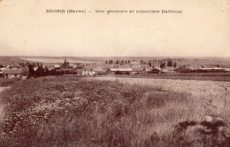 SOUAIN -PERTHES-LES-HURLUS VUE GENERALE EY CIMETIERE NATIONAL - Souain-Perthes-lès-Hurlus