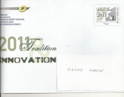 ENVELOPPE PHILPOSTE  BONNE ANNEE 2011 - Official Stationery