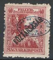 Hungary 1919. Debrecen II. Occupation Stamp 40 Filler / Assistant MNH (**) - Carné