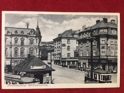 AK Oberleutensdorf Waldsteinplatz 1943 Straßenbahn Pelzhaus Ott - Boehmen Und Maehren