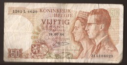 België 50 Frank 14-5- 1966 -NO: 1261 L 4629 - 50 Francs