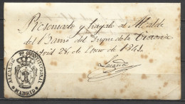 J82-PREFILATELIA 1841  PLICA JUDICIAL PRESERVADO AL ALCALDE DEL BARRIO  DEL DUQUE DE LA VICTORIA EN MADRID.ES HISTORIA P - ...-1850 Prephilately