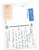 Vignette Sur Carte Postale CPM (Mont Fuji) - Japon - Tokyo Ueno Du 17.05.97 - Cartas & Documentos