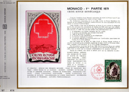 Feuillet Tirage Limité CEF 34 Croix-Rouge Monégasque Monaco - Lettres & Documents