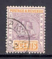 BRITISH GUIANA, Postmark ´MAHAICONY´on Ship Stamp - Guayana Británica (...-1966)