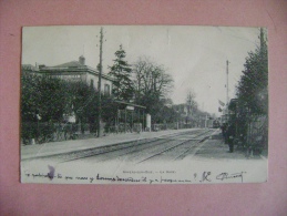 CP AUVERS SUR OISE   LA GARE  - ECRITE EN 1903 - Auvers Sur Oise