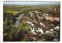 CPSM PESMES (Haute Saone) - Vue Générale Aérienne Et Le Pont Sur L'Ognon - Pesmes