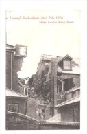 LOWESTOFT SUFFOLK GERMAN BOMBARDMENT 1916 DAMAGED SHOPS IN LONDON ROAD POSTCARD - Lowestoft
