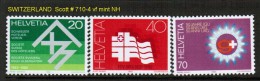 SWITZERLAND    Scott  # 710-4**  VF MINT NH - Neufs