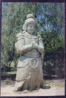 China Postcard, Peking, Stone Statue Figure At The Ming Tombs - China