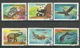 Tanzania ; 1994 Endangered Species - Oblitérés