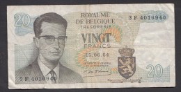 België Belgique Belgium 15 06 1964 20 Francs Atomium Baudouin. 3 F 4016940 - 20 Francs