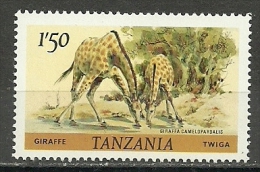 Tanzania ; 1980 Wildlife (Giraffe) - Jirafas