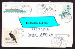 Poland On Cover To South Africa - 1960 - Ships. Flowers, Birds. Sports - Covers & Documents