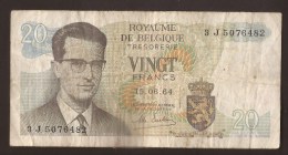 België Belgique Belgium 15 06 1964 20 Francs Atomium Baudouin. 3 J  5076482 - 20 Franchi