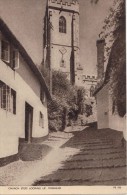 CPSM -  Church Steps Looking Up - MINEHEAD - Somerset -  1953 - Minehead