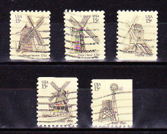 USA -- WIND MILLS -  5 DIF. VAL. - Collections