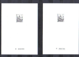 Slovakia  Blackprints  Town Zilina 2001 , 2 Types With And Without Line Under Number - Lettres & Documents