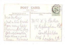 TIDEFORD THIMBLE POSTMARK 1906 ON A ST GERMANS PORT ELLIOT Cornwall VIEW POSTAL HISTORY PC  GOOD CONDITION    --   POSTA - Andere & Zonder Classificatie