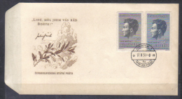 Czechoslovakia FDC Mi 645-646 Julius Fucik , Writer 1951 - FDC