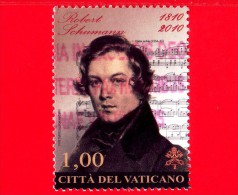 VATICANO  - 2010 - Usato - Robert Schumann - 1 €  - - Used Stamps