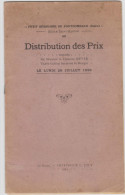 Petit Séminaire Saint Martin De Fontgombaud (Indre)  Distribution Des Prix Le Lundi 20 Juillet 1925 - Diplômes & Bulletins Scolaires