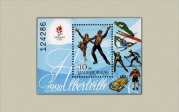 HUNGARY 1991 SPORT Olympic Games ALBERTVILLE - Fine S/S MNH - Neufs