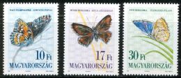 HUNGARY 1993 FAUNA Animals Insects BUTTERFLIES - Fine Set MNH - Unused Stamps