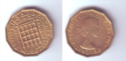 Great Britain 3 Pence 1967 - F. 3 Pence