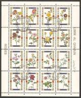 Umm Al-Qiwain 1972 Mi# 1450-1465 Used - Mini Sheet - Roses - Umm Al-Qiwain