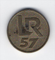 Jeton  De  Caddie  L R 57  Recto  Verso  +  D´ Info. ( Utilisé ) - Trolley Token/Shopping Trolley Chip