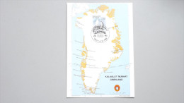 Grönland 181 Yt 169 Maximumkarte MK/CM, SST POSTHORN 1988, Gerfalke (Falco Rusticolus) - Cartoline Maximum