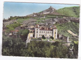 CPSM En Avion Au Dessus De  SAINT PERAY  Chateau De Beauregard & Ruines Du Chateau De Crussol - Saint Péray