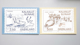 Grönland 131/2 Yt 119/20 Maximumkarte MK/CM, ESST, Grönlands Prähistorische Kulturen - Maximum Cards