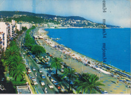 06 CPSM NICE Au Soleil De La Cote D'azur Promenade Des Anglais Peugeot 404 Simca Aronde Citroen DS VW Coccinelle Renault - Tráfico Rodado - Auto, Bus, Tranvía