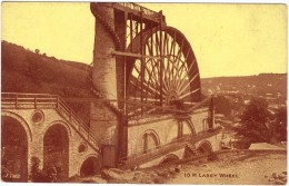 Isle Of Man Laxey Wheel Sepia Postcard - Isola Di Man (dell'uomo)