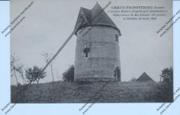 Crécy-en-Ponthieu  -  L'ancien Moulin ( D'après Une Reproduction ) .... - Crecy En Ponthieu