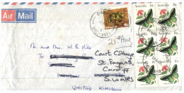 (351) Australia To UK Air Mail Letter - 1980´s - Re-directed - Storia Postale