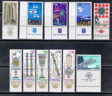 ISR16 - ISRAEL LOT DE 11 TP ENTRE N° 304 ET 337 NEUF** AVEC TABS - Colecciones & Series