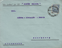 G)1913 BRAZIL, MANUEL DEODORO DE FONSECA 200 REIS, CIRCULAR RIO DE JANEIRO CANC., CIRCULATED COVER TO GERMANY, XF - Cartas & Documentos