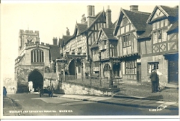 7-gb1. Postal Warwick. Westgate And Leycester Hopital - Warwick