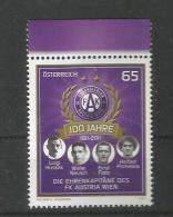 Österreich  2011  Mi.Nr. 2913 , 100 Jahre Die Ehrenkapitäne - Postfrisch / MNH / Mint / (**) - Unused Stamps