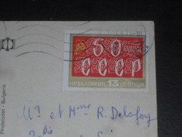 LETTRE BULGARIE BULGARIA AVEC YT 1971 - 50 ANS URSS CCCP - CPM NESSEBAR - - Lettres & Documents