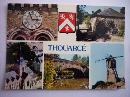 Thouarce (49) Moulin à Eau - Moulin - Eglise - Horloge - Pont ( Pli ) (2 Scann) - Thouarce